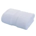 Asciugamano viso bianco in puro cotone morbido assorbente accessorio bagno uso quotidiano - Bianco puro