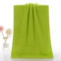 Serviette de bain verte en pur coton unie douce et absorbante variante pour la maison - 74x33 cm / Vert Pomme