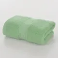 Morbido asciugamano viso in cotone tinta unita, panno assorbente per uso quotidiano a casa. - Verde menta