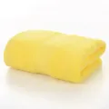 Asciugamano per il viso in puro cotone giallo, morbido asciugamano quadrato per uso domestico. - giallo limone