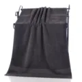 High quality large dark grey cotton bath towel 95x170cm, soft and absorbent daily shower essential. - Elegant Gray