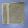 Solid color cotton towel with double satin border, soft and absorbent for daily household use. - Vanilla