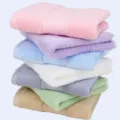 Soft pure cotton face towel set with diamond pattern, highly absorbent and skin-friendly. - Mixed Colors