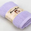 Serviette visage coton lavande en rouleau avec bande, douce et absorbante pour usage quotidien. - Lilas
