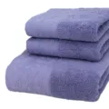 Purple cotton jacquard towel set bath and hand towels soft absorbent luxury bathroom decor 3pcs - Graptopetalum: 1 Bath Towel & 2 Hand Towels