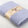 Drap de bain pur coton lavande doux absorbant serviette de bain unie pliée proprement - Gris-Bleu