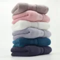 Solid color pure cotton hotel face towel variant, soft absorbent bath towel wholesale. - Multicolor