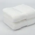 Ensemble de serviettes de bain en pur coton blanc tres doux et absorbant qualite hotel - Blanc