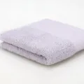 Unifarbenes Baumwollgesichtstuch, weiches und saugfähiges Handtuch, helles Lila Design - 34x75cm / Silber-Schneelotus