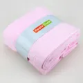 Serviette de bain jacquard en coton rose douce absorbante design floral élégant - Rose cerisier : 1 serviette de bain et 2 serviettes