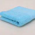 Hellblaue einfarbige Baumwollhandtuch weiche saugfähige Badetuch für den täglichen Gebrauch - 34x75cm / Vergissmeinnicht