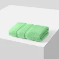 Light green pure cotton square hand towel, soft absorbent loop fabric, plain daily bath linen. - Mint Green