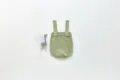 Infant baby knit romper detail, solid color strap bodysuit with cute wooden buttons. - 66cm / Grey Green