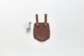 Cute brown baby knitted romper, comfortable infant strap jumpsuit with buttons, ideal for autumn. - 66cm / Brown