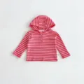 Bebé niña sudadera con capucha a rayas otoño top manga larga ropa infantil casual bonita - 73cm / Tops