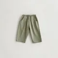 Mädchen lose Baumwolle Karottenhosen Herbst neue Kinder Freizeithose lange Hosen Alltag - Hellgrün / 73cm