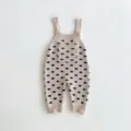 Baby knitted romper cute dot pattern infant cotton overalls toddler clothing details - 66cm / Bottoms