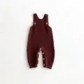 Baby knit romper infant casual overalls cute toddler knitted jumpsuit brown baby clothing - 66cm / Jumpsuits / Reddish Brown