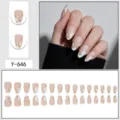 Glue Type / 30 Packs / Nude French Gold Lines (Y-646)