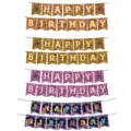 Leopardenmuster Happy Birthday Party Banner Set, farbige Tierdruck Geburtstags Deko. - Banner 15er Pack