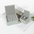 Green velvet jewelry box set for ring necklace earrings packaging storage elegant display - Universal Box 9.5*9.5*3.5cm / Pale Green