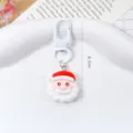 Mignon porte-clés Père Noël cadeau de vacances mousqueton en métal pendentif taille 6.2cm - Père Noël