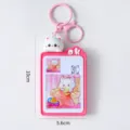Mignon chat dessin animé puzzle porte-clés jeu de puzzle coulissant 10cm pendentif portable - Porte-clés puzzle coulissant chat