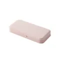 Minimalistische roze etui met matte afwerking, effen kleur en handige sluiting. - Macaron Roze
