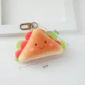 Mignon porte-clés en peluche sandwich pendentif de sac doux poupée accessoire mignon - Sandwich/Taco / Style à Bouton-Pression
