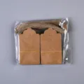Etiquettes en papier kraft vierges avec ficelle de jute pour emballage cadeau et vetements - Étiquette en Papier Kraft / 50 Pièces/Paquet (4x7cm)