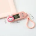Jolie montre électronique lapin dessin animé mini porte-clés chronomètre rose enfant - Montres digitales à suspendre roses - Petit lapin