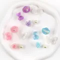 Breloques en résine colorées pour chaussures accessoires bricolage ours papillon perle. - 15 Pièces / Style ours