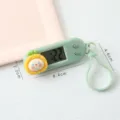 Lindo mini reloj temporizador electrónico con colgante de piña de dibujos animados para niños - Reloj digital para colgar verde - Piña