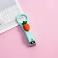 Schattige cartoon wortel nagelknipper, macaron blauw draagbaar manicure gereedschap. - Wortel
