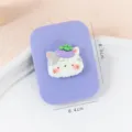 Cute cat folding makeup mirror portable pocket cosmetic mirror for daily use students 8.3x6.4cm - Mangosteen Cat Folding Mirror / 8.2cm * 6.3cm / Mangosteen Kitten
