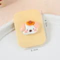 Cute cartoon dog folding makeup mirror portable pocket cosmetic mirror for daily use student - Persimmon Dog Folding Mirror / 8.2cm * 6.3cm / Strawberry Dog