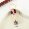 Cute cartoon flower nail clipper with hanging ring portable manicure tool variant - Six-petal Flower