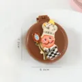 Joli peigne pliant de bonhomme étoile de dessin animé avec miroir, mini brosse à cheveux portable. - Magicien Barbu