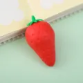 Cute strawberry eraser for kids school, creative cartoon fruit rubber for daily writing. - Strawberry / OPP Bag