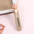 Couteau de poche mignon mini ours marron, cutter portable pour papeterie de bureau. - Cutter Cartoon/Ours Pomme