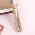 Cadeau mignon dessin animé ours couteau utilitaire mini portable rose papeterie cutter - Cutter Cartoon/Petit Ours Nœud Papillon