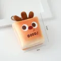 Mignon pendentif porte-clés poupée pain toast en peluche, sac doux ornement. - Frites / Style à Bouton-Pression
