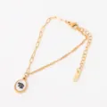 Minimalist 18K gold plated stainless steel Virgo shell pendant bracelet for women fashion. - Virgo