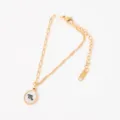 Stainless steel 18K gold plated Scorpio zodiac shell bracelet for women minimalist design. - Scorpio