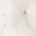 Pendientes de signo del zodiaco Sagitario chapado en oro 18K de acero inoxidable. - Sagitario