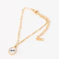 Gold plated stainless steel zodiac shell charm bracelet minimalist women fashion jewelry - Sagittarius