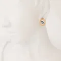 Pendientes de concha de signo del zodíaco Capricornio chapado en oro de 18k. - Capricornio