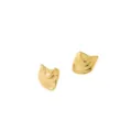 Elegantes pendientes geométricos irregulares de acero inoxidable chapado en oro 18K - Estilo Fluido Irregular