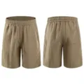 Khaki Tencel Linen Loose Casual Shorts Summer Breathable Casual Five-Point Pants Variant - 28 / Bottoms / Khaki