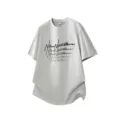 T-shirt manica corta oversize casual per uomo e donna, comodo top estivo girocollo. - Taglia M / Top / Verde Crema